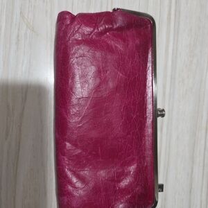 HOBO Fuchsia Leather Clutch
